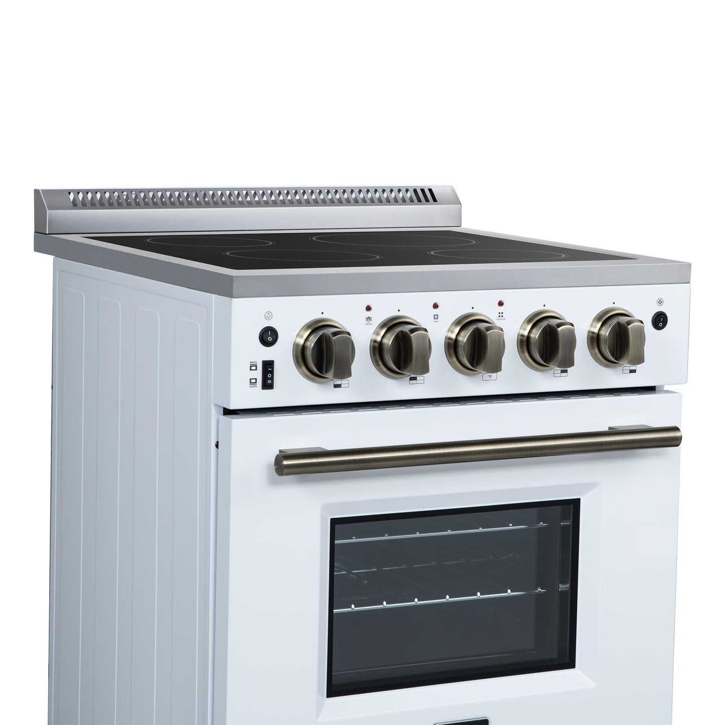 Forno FFSEL606924WHT Forno Loiano 24 Inch Freestanding Electric Range In White