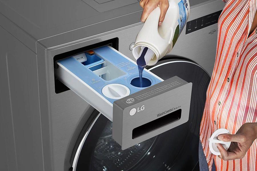 Lg WM6998HVA Ventless Washer/Dryer Combo Lg Washcombo™ All-In-One 5.0 Cu. Ft. Mega Capacity With Inverter Heatpump™ Technology And Direct Drive Motor