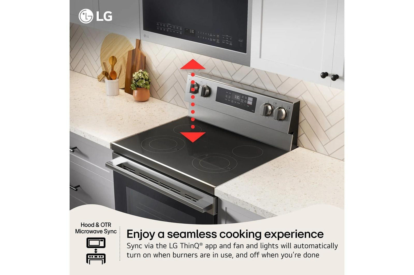 Lg LREN6321YE 6.3 Cu. Ft. Smart Wi-Fi Enabled Electric Range With Air Fry & Easyclean®
