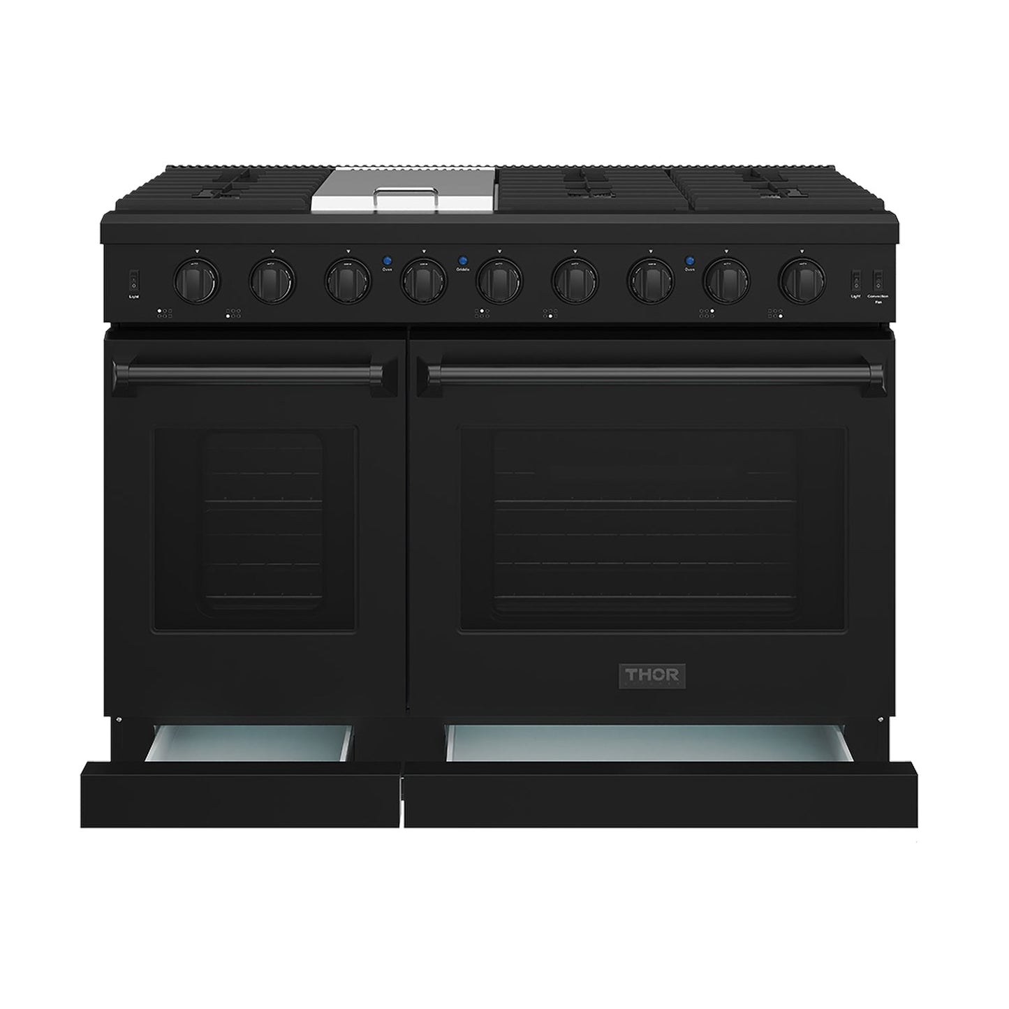 Thor Kitchen LRG4807UB 48 Inch Professional Gas Range In Black