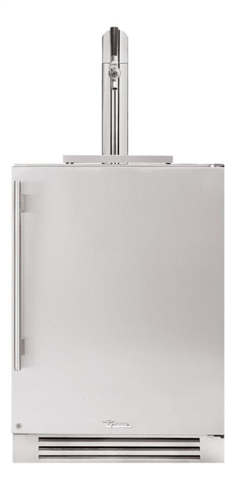 True Residential TUR24BDRSSC 24 Inch Single Tap Solid Stainless Door Right Hinge Undercounter Beverage Dispenser