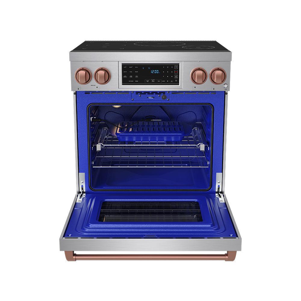 Thor Kitchen RSI30RSG 30 Inch Professional Induction Range With Tilt Panel Touch Control In Stainless Steel And Rose Gold Gordon Ramsay Series