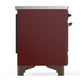 Ilve UMIB36NR3BUB Ilve Umib36Nr3Bub Majestic Iii 36 Inch Induction Range With 6 Elements, 3.5 Cu. Ft. Total Oven Capacity (Triple Glass Door, Burgundy, Burnished)
