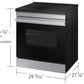 Samsung NSI6DG9100SR Bespoke 6.3 Cu. Ft. Smart Slide-In Induction Range With Anti-Scratch Glass Cooktop In Stainless Steel