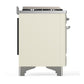 Ilve UM36FNR3AWC Ilve Um36Fnr3Awc Majestic Iii 36 Inch Dual Fuel Range With 6 Black Brass Burners And Griddle, Dual Function Burner Up To 25,000 Btu (Triple Glass Door, Antique White, Chrome, Natural Gas)