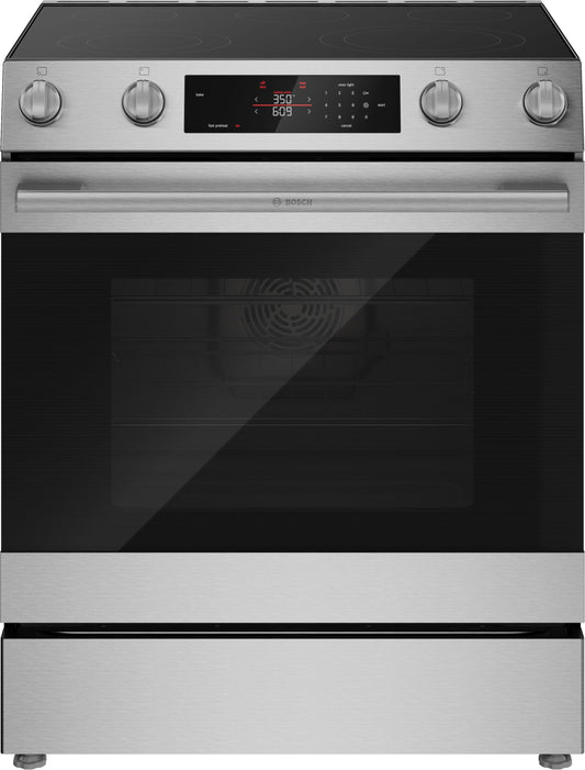 Bosch HEF3050MU 100 Series, Freestanding Electric Cooker, 30'', Stainless Steel