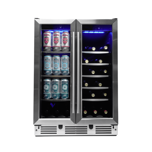 Danby DBC051D1BSS Danby 24 Under Counter French Door Beverage Center In Stainless Steel