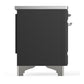 Ilve UMIB36NR3MGC Ilve Umib36Nr3Mgc Majestic Iii 36 Inch Induction Range With 6 Elements, 3.5 Cu. Ft. Total Oven Capacity (Triple Glass Door, Graphite Matte, Chrome)