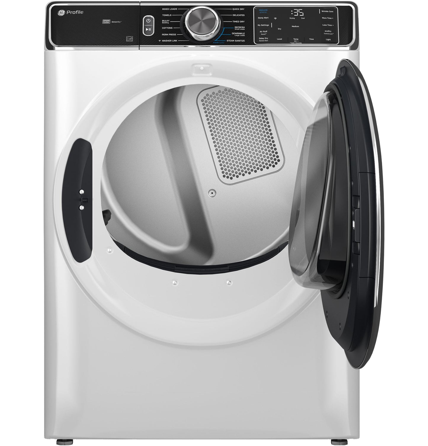 Ge Appliances PFD87GSSVWW Ge Profile&#8482; 7.8 Cu. Ft. Capacity Smart Front Load Gas Dryer With Steam And Sanitize Cycle