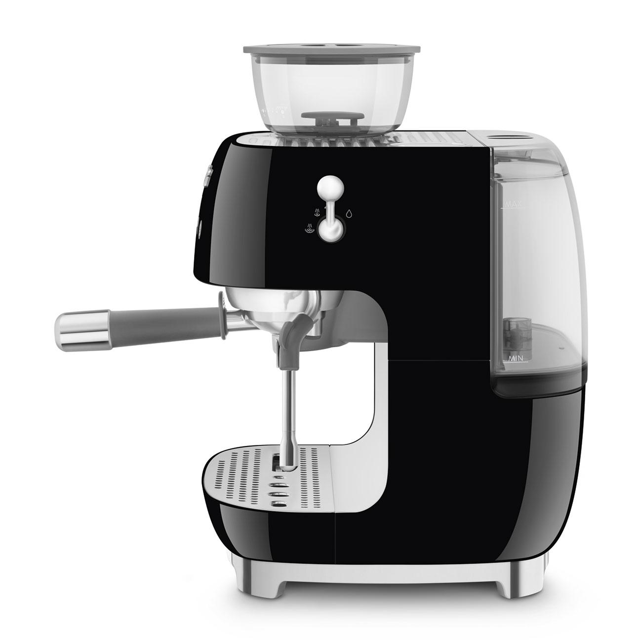 Smeg EGF03BLUS Espresso Coffee Machine Black Egf03Blus