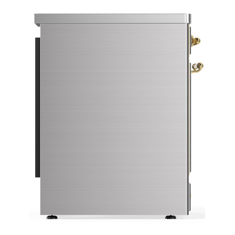 Ilve UMIB30NR3SSG Ilve Umib30Nr3Ssg Majestic Iii 30 Inch Induction Range With 4 Elements, 4 Cu. Ft. Oven Capacity (Triple Glass Door, Stainless Steel, Brass)