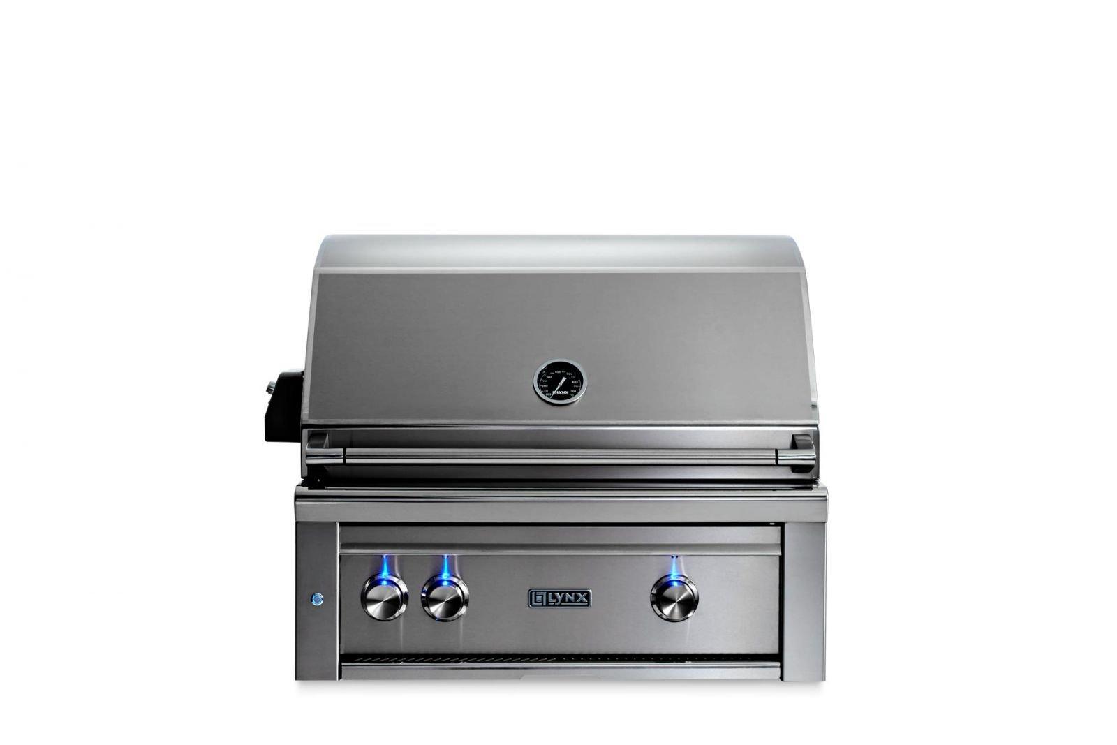Lynx L30TROBLP 30" Built-In Grill - 1 Trident™ W/ Rotisserie - Obsidian