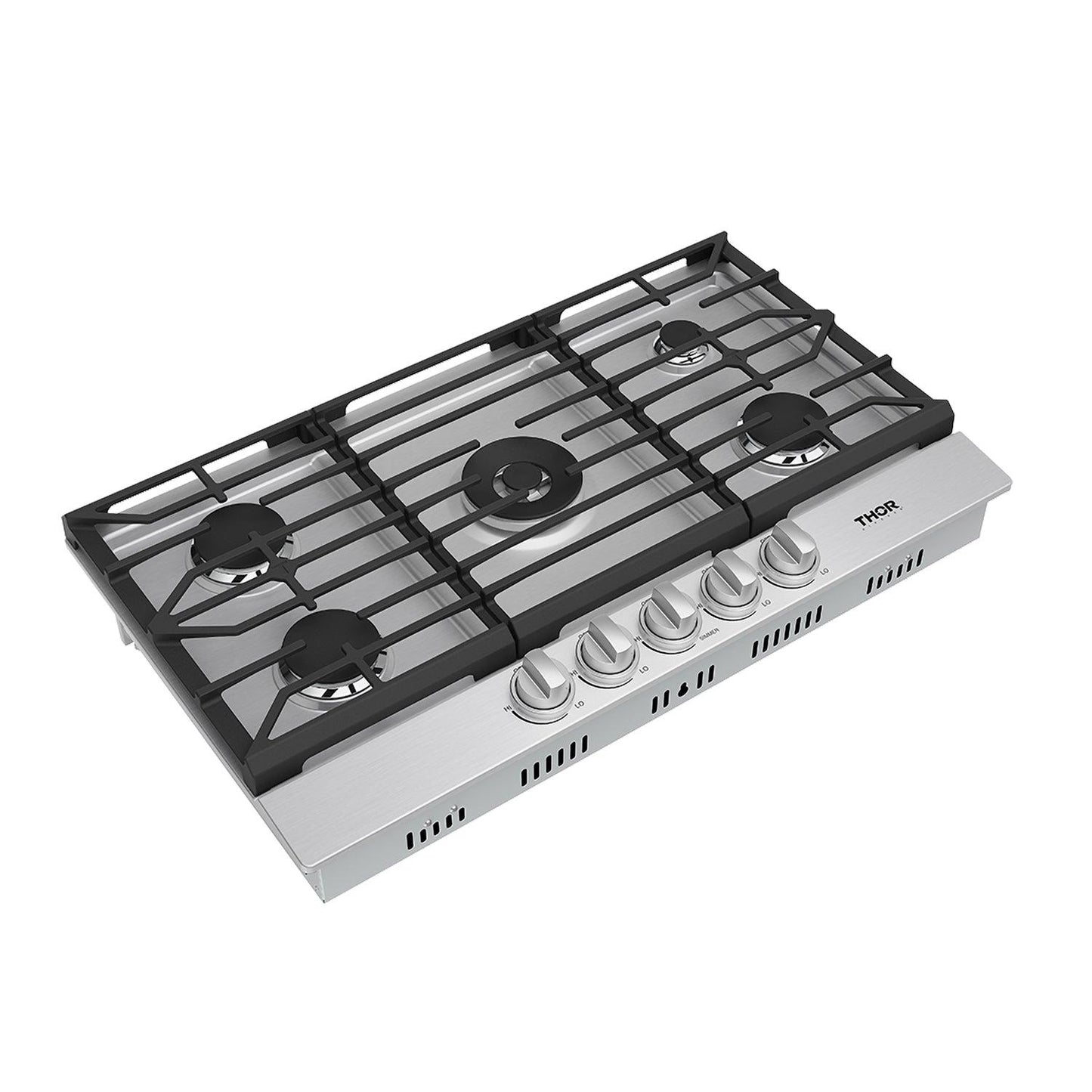 Thor Kitchen TGC36F 36 Inch Professional Gas Cooktop In Stainless Steel