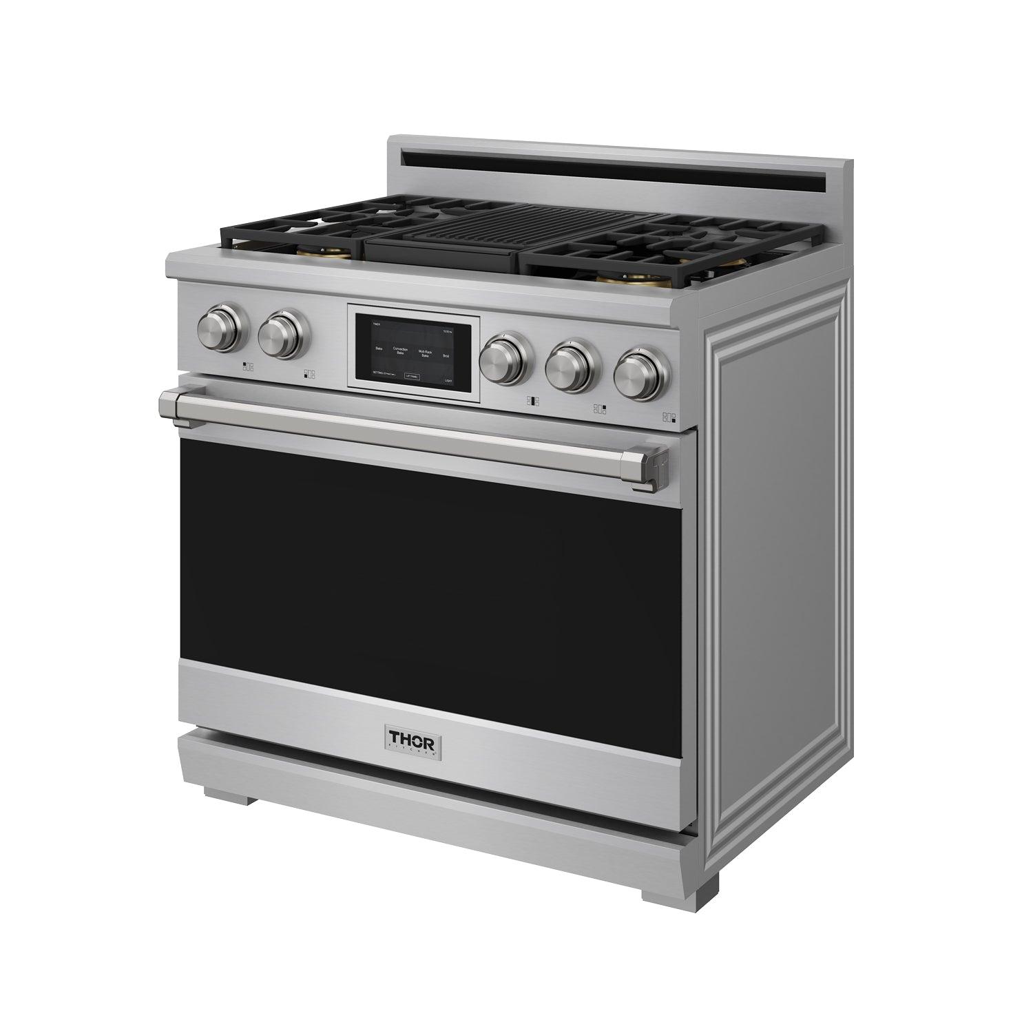 Thor Kitchen XRD36ELP 36 Inch X Series Professional Freestanding Dual Fuel Liquid Propane Range