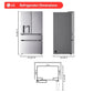 Lg LF29S9730S 29 Cu. Ft. Standard-Depth Max™ 4-Door French Door Refrigerator With Mini Craft Ice™ And Full-Convert Drawer™