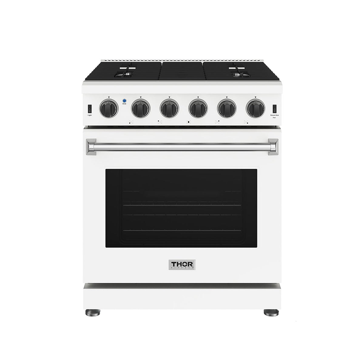 Thor Kitchen LRG3001UWLP 30 Inch Professional Liquid Propane Range In White