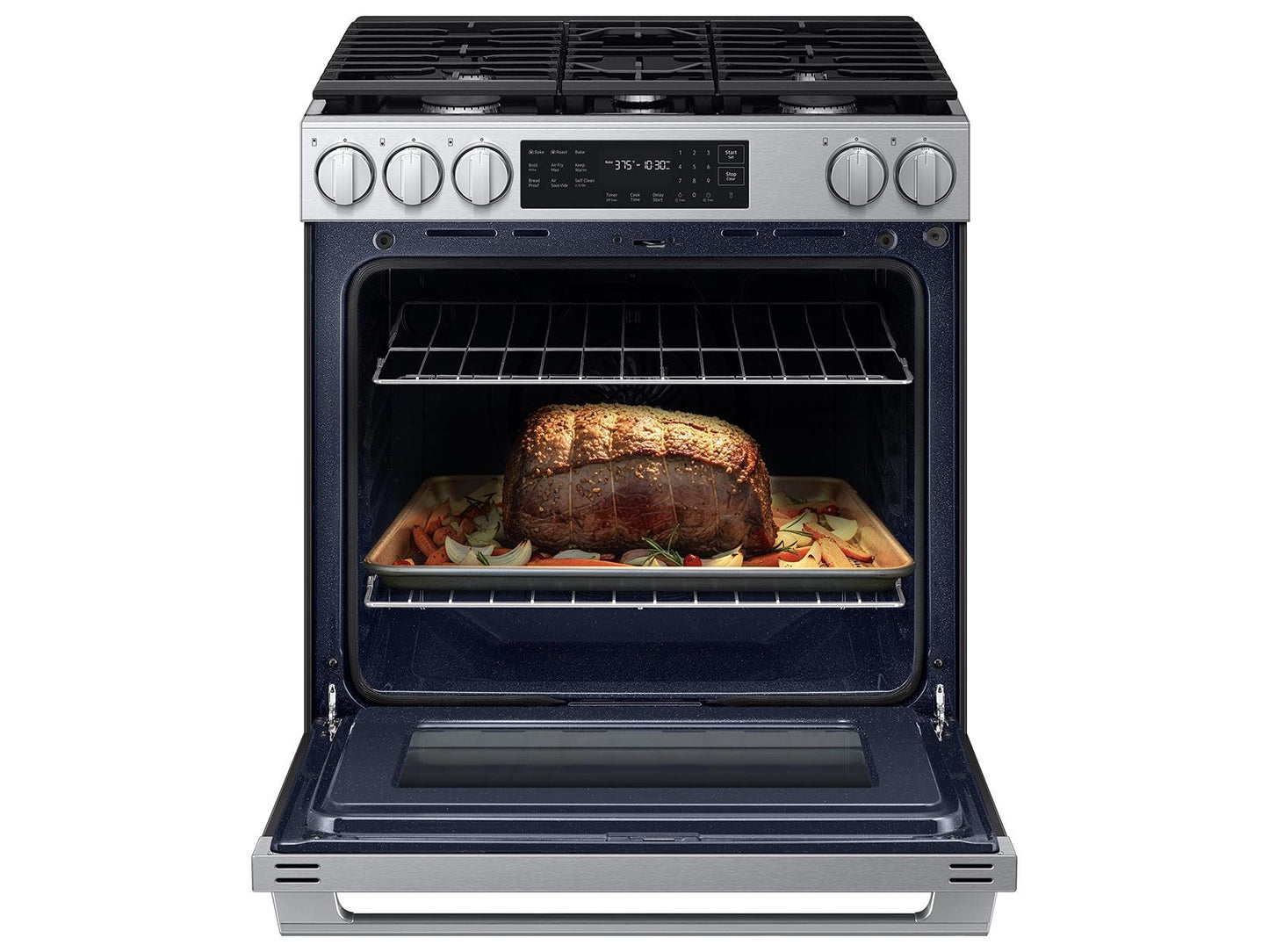 Samsung NSG80H60XRAA Bespoke Smart Slide-In Gas Range Pro Style Design Air Fry Max True Convection