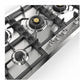 Ilve UHCPT125SSLP Ilve Uhcpt125Sslp Professional Plus Ii 48 Inch Built-In Gas Cooktop With Total Black Brass Burners, In Stainless Steel (6 Sealed Burners, Liquid Propane)