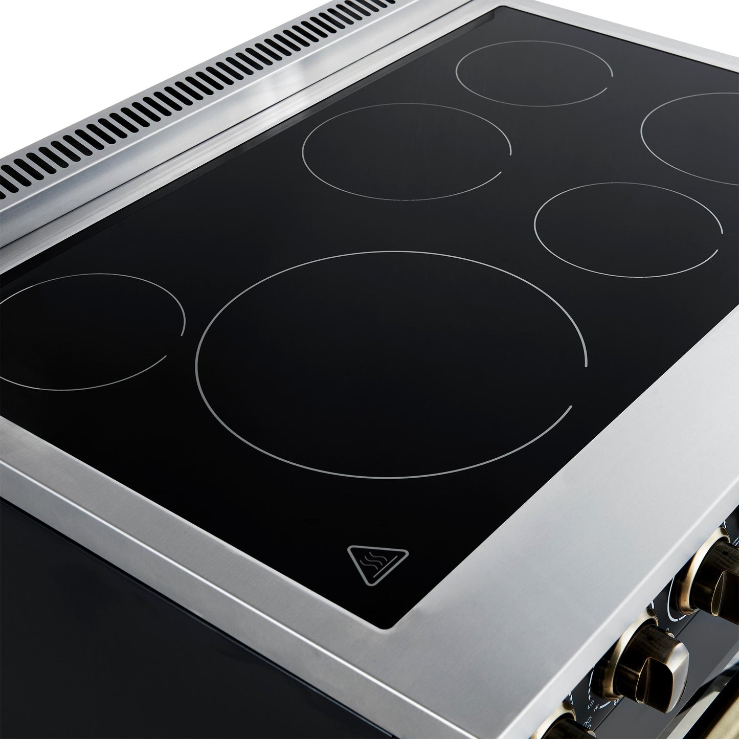 Forno FFSEL601136BLK Forno Paolo 36 Inch Black Freestanding Electric Range, Stainless Steel, 5.44 Cu.Ft, True Convection Oven, Energy Efficient