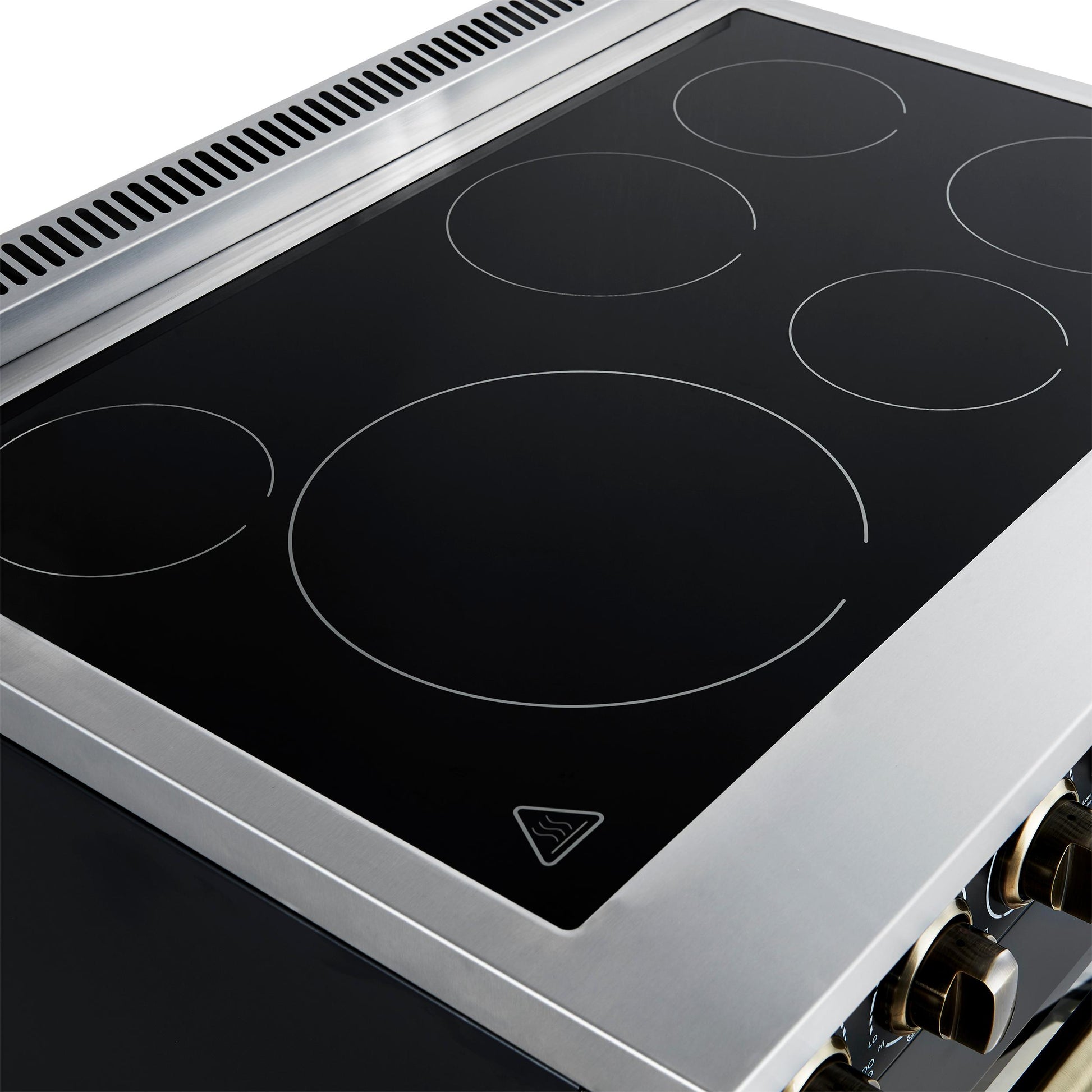 Forno FFSEL601136BLK Forno Paolo 36 Inch Black Freestanding Electric Range, Stainless Steel, 5.44 Cu.Ft, True Convection Oven, Energy Efficient