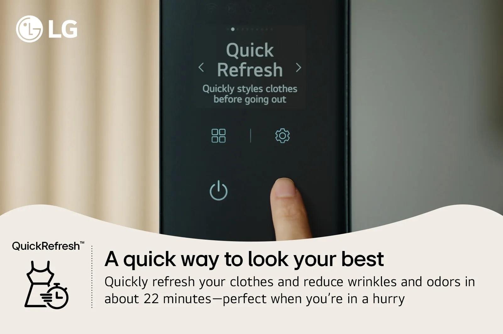 Lg SC5GMR80H Lg Styler® Smart Steam Closet With Dual Truesteam® Technology, Dynamic Movinghanger™ And Built-In Handysteamer™