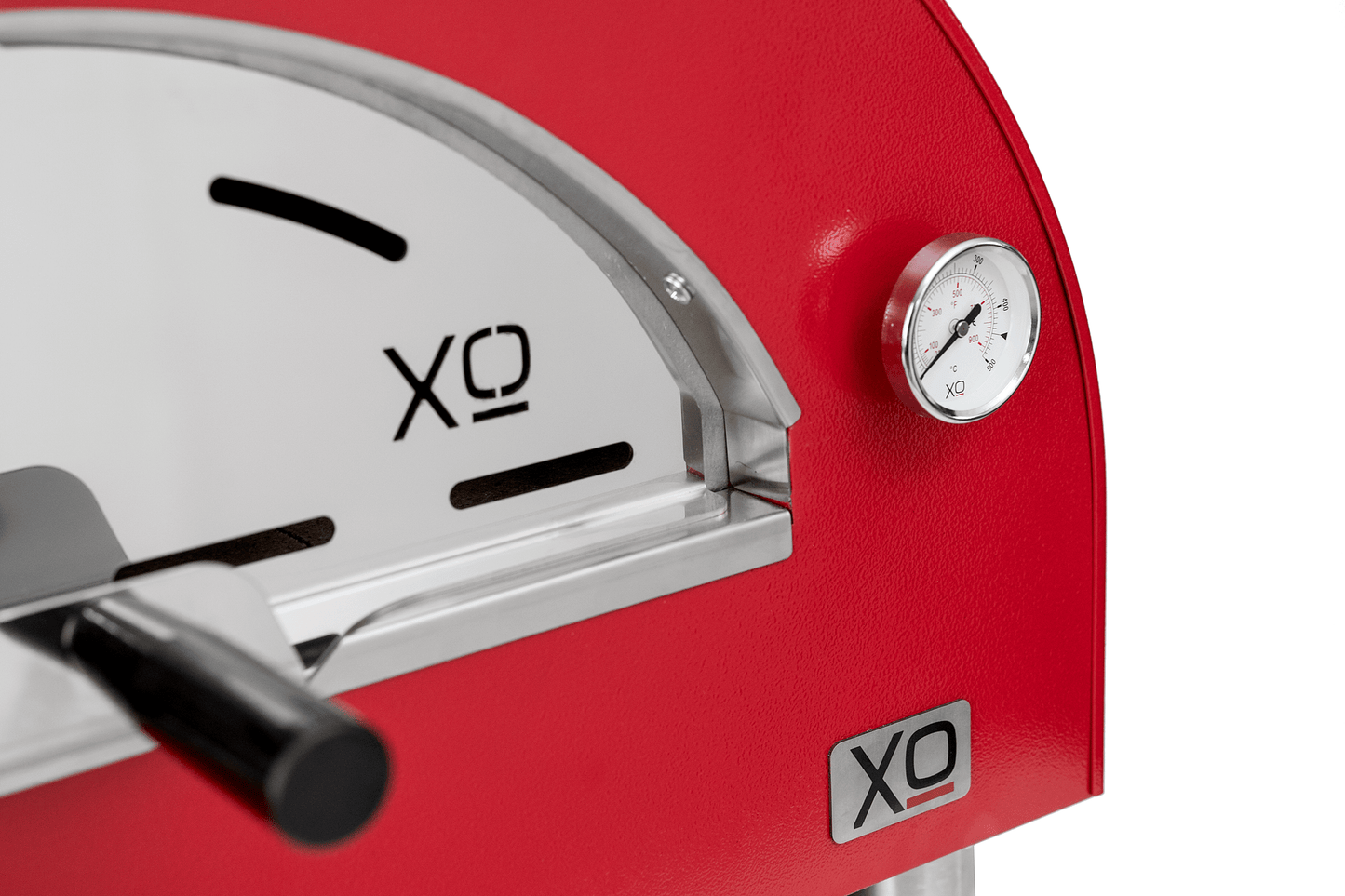 Xo Appliance XOPIZZA1HROL Countertop Hybrid Gas & Wood Oven In Red