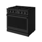 Thor Kitchen ARG36B 36 Inch Gas Range In Matte Black - Contemporary Professional
