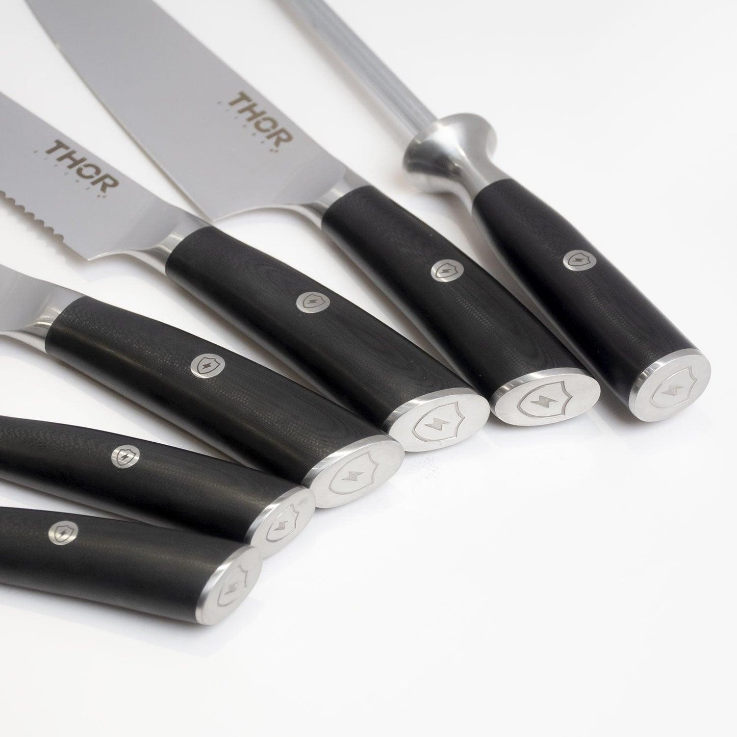 Thor Kitchen GS0701P Thor Kitchen 7-Piece Knife Set With Knife Block