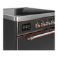 Ilve UMIB30QNR3MGP Ilve Umib30Qnr3Mgp Majestic Iii 30 Inch Induction Range With 4 Elements, 4 Cu. Ft. Oven Capacity (Solid Door, Graphite Matte, Copper)