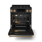 Thor Kitchen RSG30BLPBRZ 30 Inch Professional Lp Range With Tilt Panel Touch Control In Matte Black/Bronze Gordon Ramsay Series - Rsg30Blp-Brz