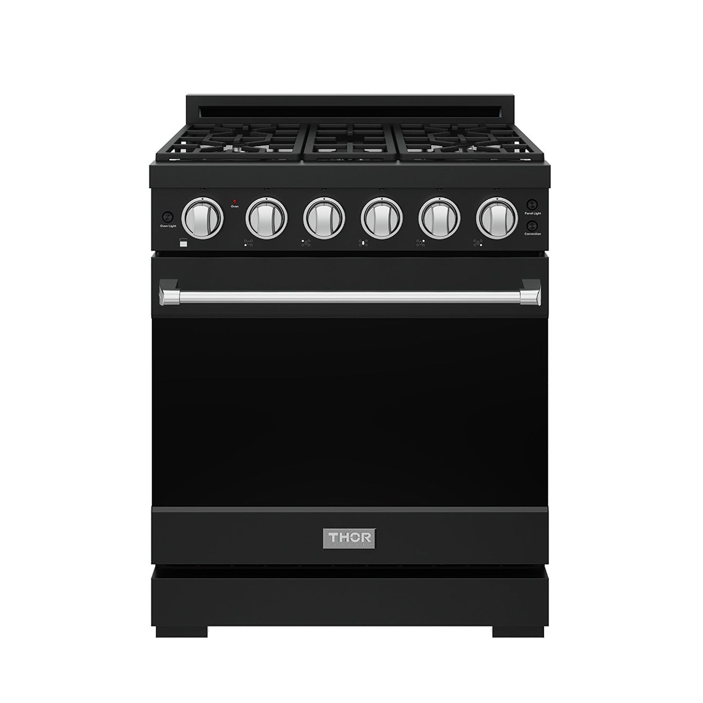 Thor Kitchen RSG30PBLPSS 30 Inch Professional Liquid Propane With Precision Knob Control In Black/Stainless Steel