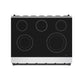 Thor Kitchen RSE36PBLK 36 Inch Professional Electric Range In Stainless Steel/Black Gordon Ramsay Series