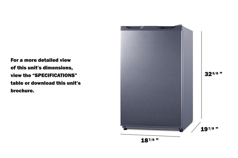 Summit CM42PL 19" Wide Refrigerator-Freezer
