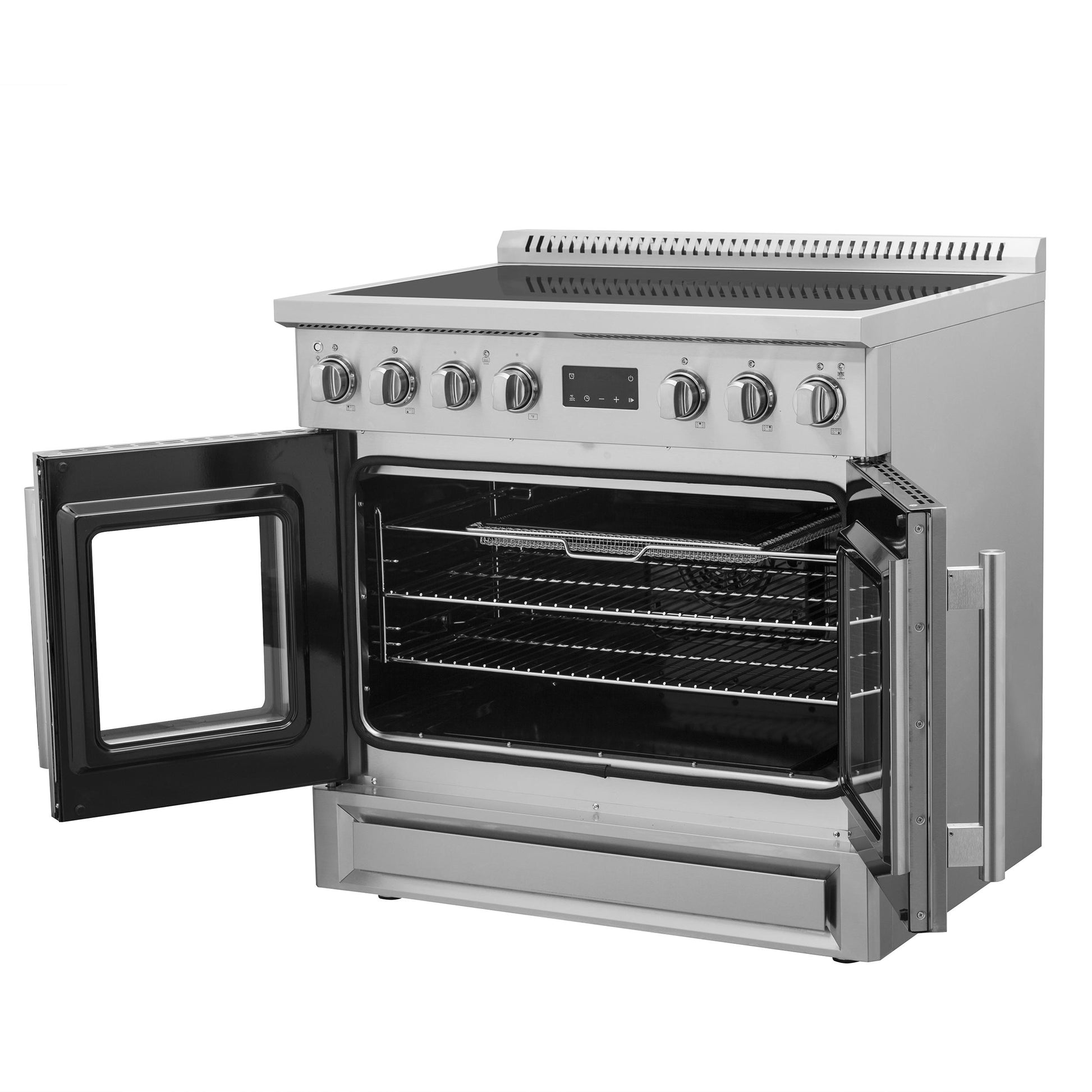 Forno FFSIN095036 Forno Torino 36 Inch French Door Induction Range With Air Fryer And True Convection Oven