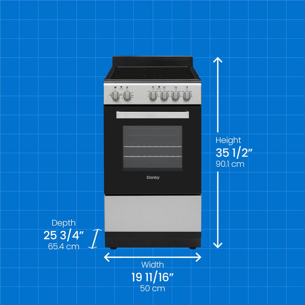 Danby DER20V1BSS Danby 20 Wide Electric Range In Stainless Steel