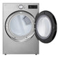 Lg DLGX5801V 7.4 Cu. Ft. Ultra Large Capacity Smart Front Load Dryer With Turbosteam®, Built-In Intelligence And Hybrid Electronic Controls With Lcd Display