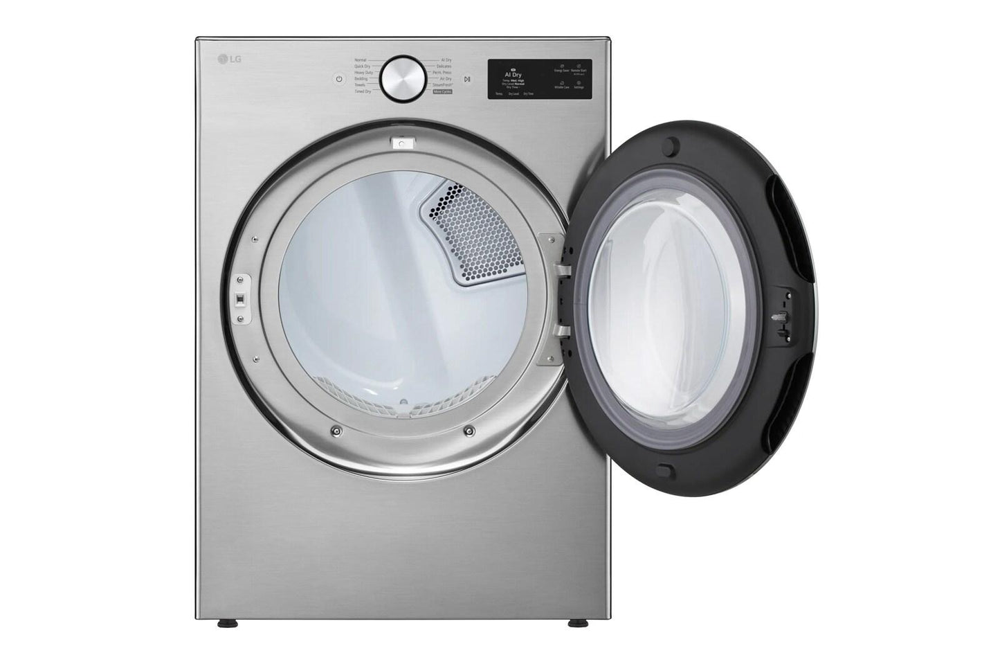 Lg DLGX5801V 7.4 Cu. Ft. Ultra Large Capacity Smart Front Load Dryer With Turbosteam®, Built-In Intelligence And Hybrid Electronic Controls With Lcd Display