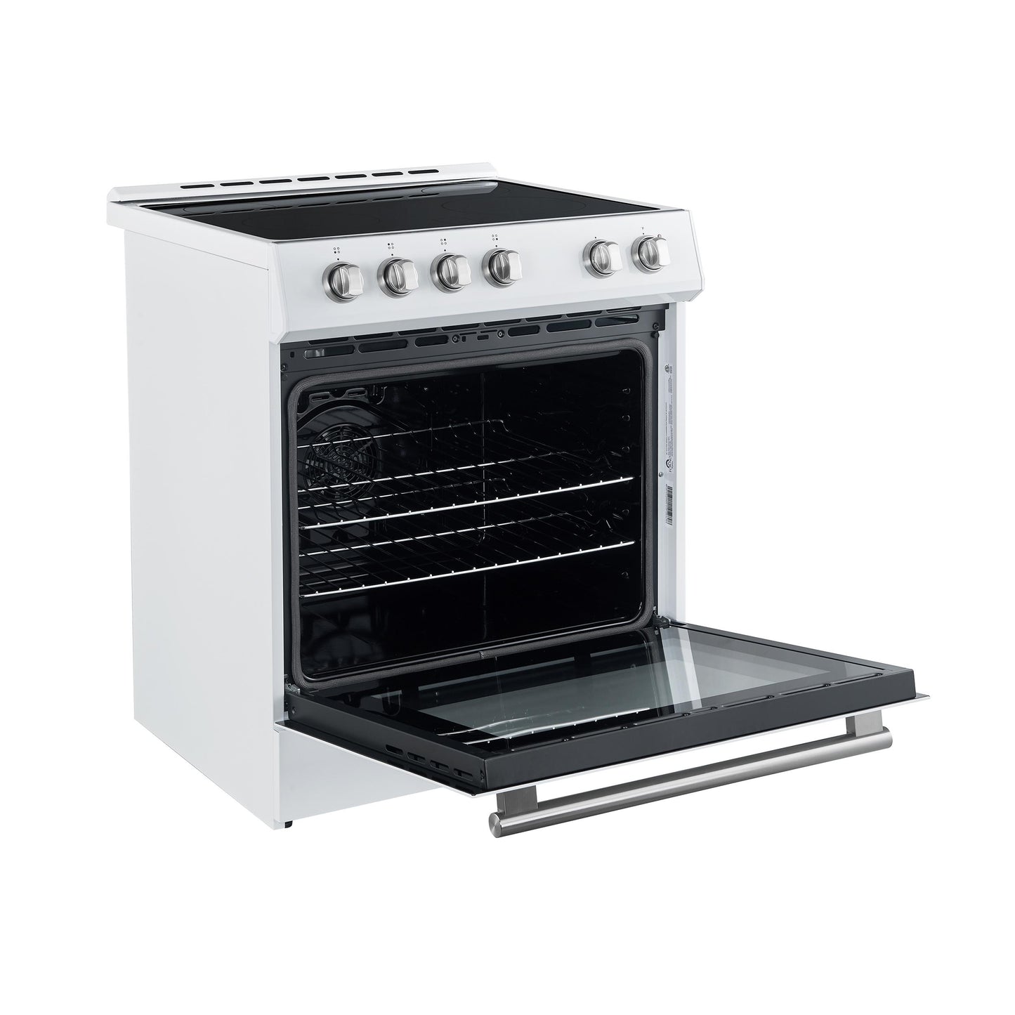 Forno FFSEL601230WHT Forno Leonardo Espresso 30-Inch White Electric Range, True Convection, Energy Efficient