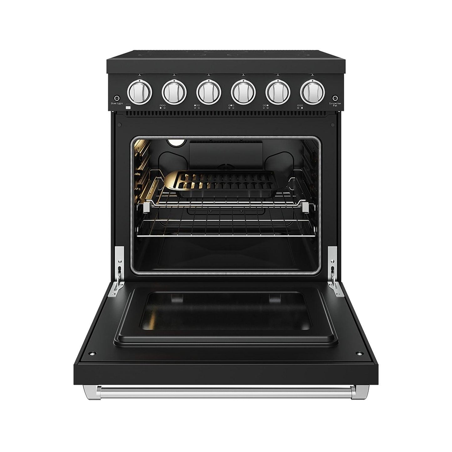 Thor Kitchen RSE30PBSS 30 Inch Professional Electric Range With Precision Knob Control In Black And Stainless Steel Gordon Ramsay Series