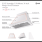 Ilve UANB36BGB Ilve Uanb36Bgb Nostalgie Ii Noblesse 36 Inch Range Hood (Blue Grey, Burnished)