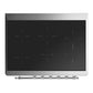 Ilve UMIB36NR3SSC Ilve Umib36Nr3Ssc Majestic Iii 36 Inch Induction Range With 6 Elements, 3.5 Cu. Ft. Total Oven Capacity (Triple Glass Door, Stainless Steel, Chrome)