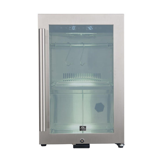 Forno FFSDA686417 Forno Asciutto 17-Inch Dry Aging Cabinet, Stainless Steel 304, 1.84 Cu.Ft, Led Lighting, Adjustable Shelves