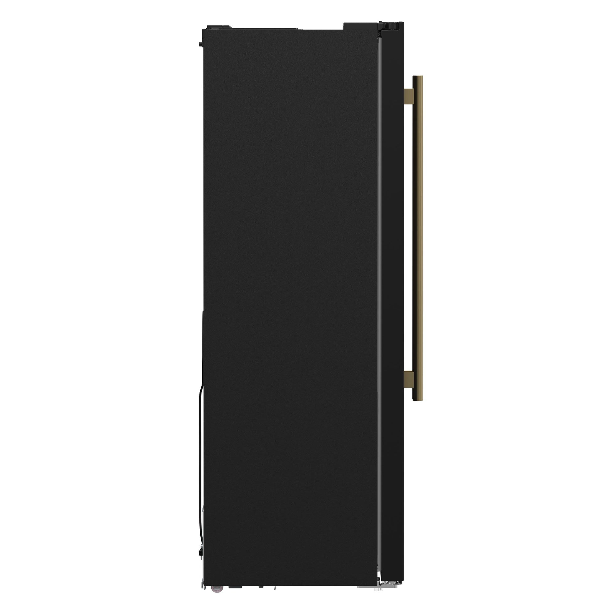 Forno FFRBI180533BLK Forno Salerno Espresso 33-Inch Black Side-By-Side Refrigerator, 15.6 Cu. Ft., Energy-Efficient, No Frost, Modern Design