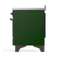 Ilve UMIB48QNR3EGB Ilve Umib48Qnr3Egb Majestic Iii 48 Inch Induction Range With 6 Elements, 5.02 Cu. Ft. Total Oven Capacity (Solid Door, Emerald Green, Burnished)