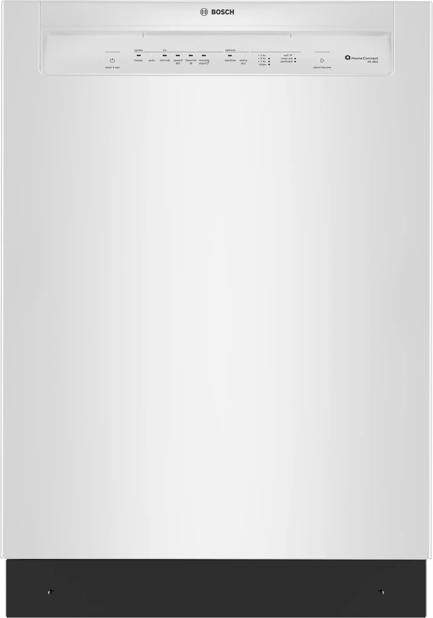 Bosch SHE43DM2N 300 Recessed Handle, 48 Dba, Standard 3Rd Rack, Puredry - Wh