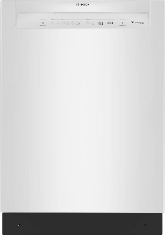 Bosch SHE43DM2N 300 Recessed Handle, 48 Dba, Standard 3Rd Rack, Puredry - Wh
