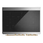 Ilve UMDIB40NR3AWG Ilve Umdib40Nr3Awg Majestic Iii 40 Inch Induction Range With 6 Elements, 3.82 Cu. Ft. Total Oven Capacity (Triple Glass Door, Antique White, Brass)