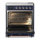 Ilve UMIB30NR3MBP Ilve Umib30Nr3Mbp Majestic Iii 30 Inch Induction Range With 4 Elements, 4 Cu. Ft. Oven Capacity (Triple Glass Door, Midnight Blue, Copper)