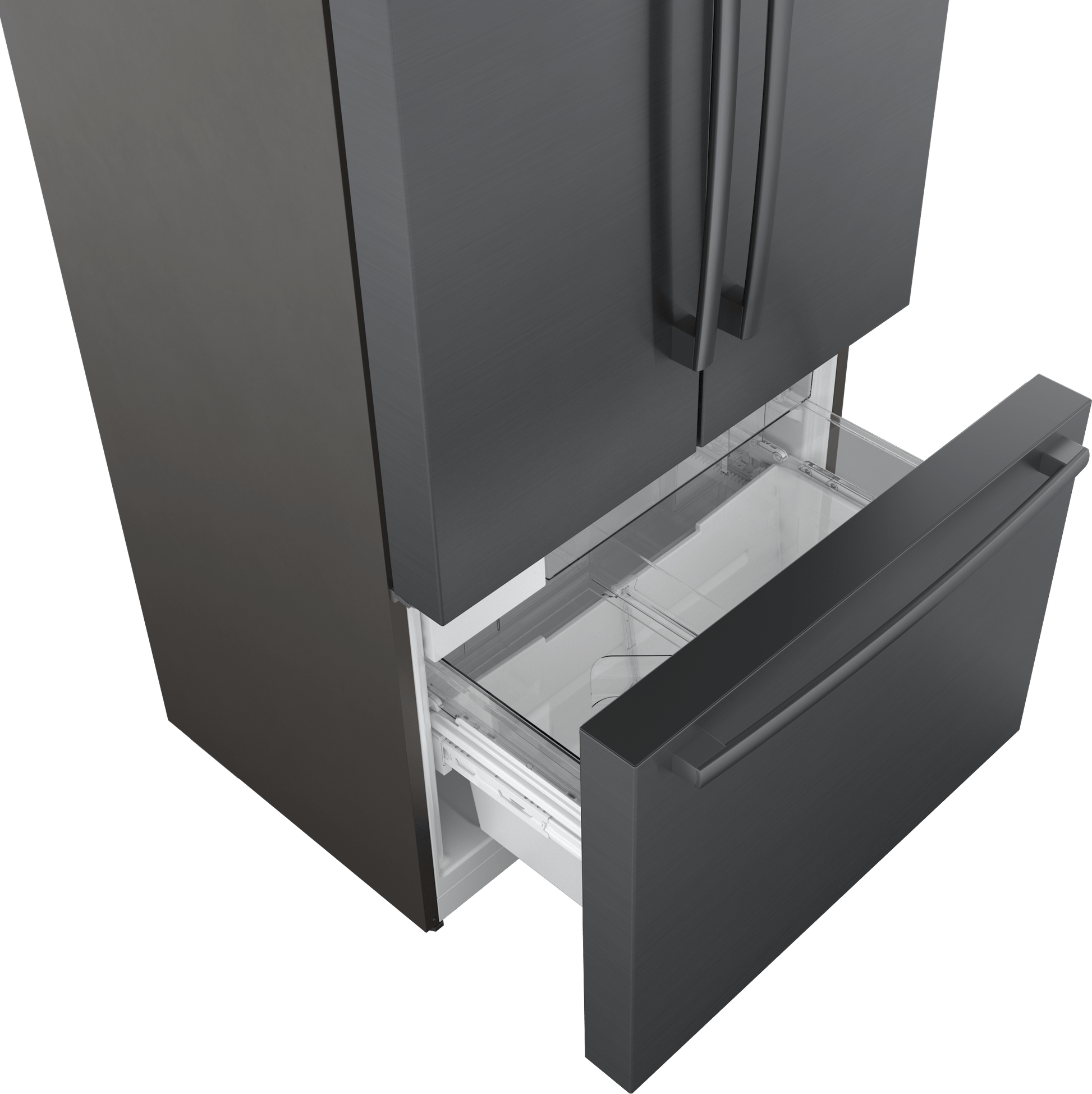 Bosch B36CT84SNB 800 Series, French Door Bottom Freezer, Multi Door, 36'', Black Inox-Antifingerprint