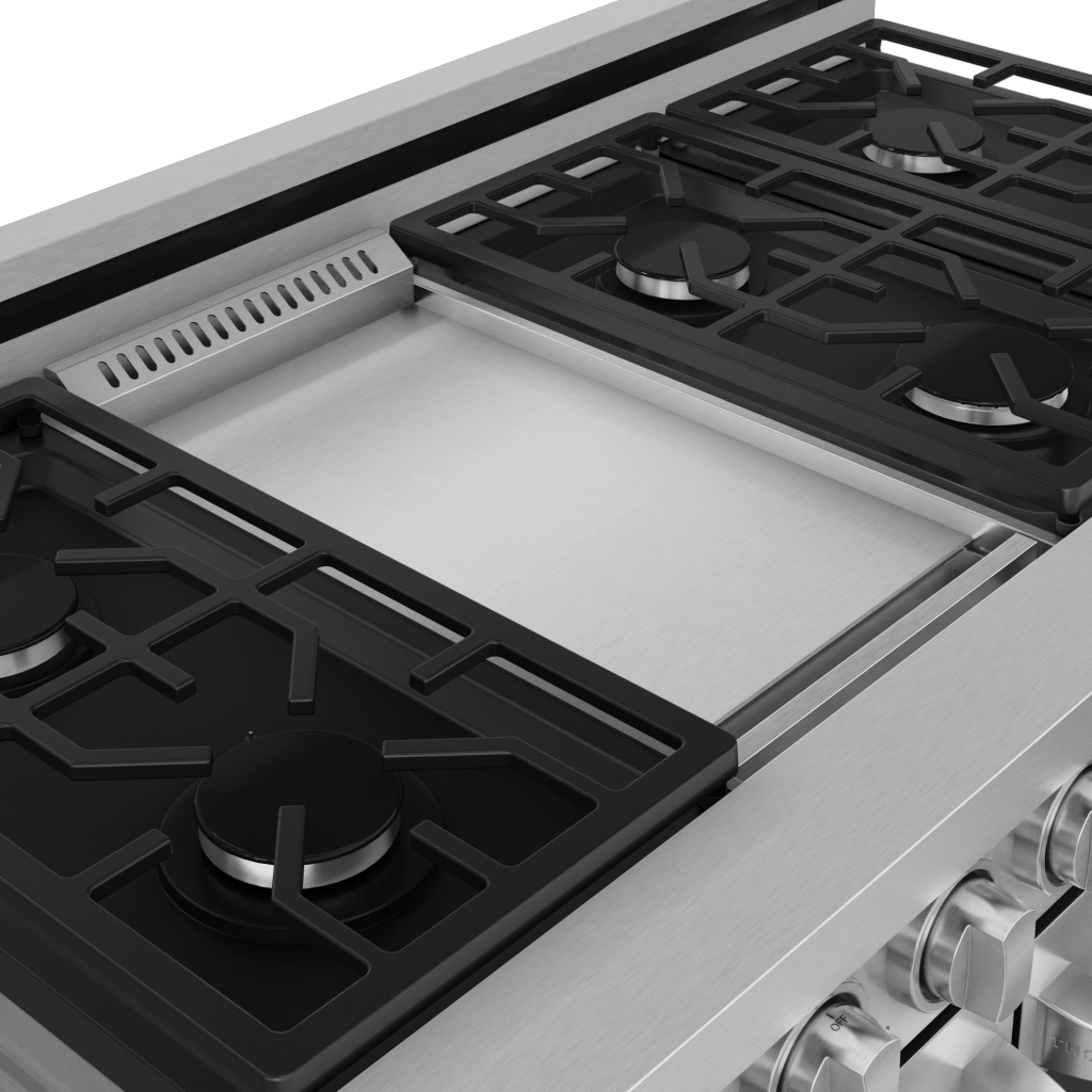 Thor Kitchen RSG48ELP 48 Inch Professional Lp Range With Pro-Style Knobs In Stainless Steel Gordon Ramsay Series - Rsg48Elp